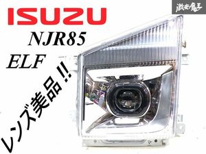 レンズ美品 いすゞ ISUZU NJR85 07 エルフ 後期 LED ヘッドライト ヘッドランプ 左 左側 助手席 KOITO 100-2199E 即納