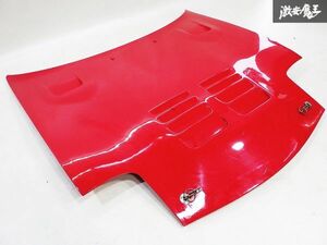 社外 FD3S RX-7 RX7 13B-REW FRP製 エアロ 軽量 ボンネット エンジンフード フード パネル 赤 レッド ダクト有 即納