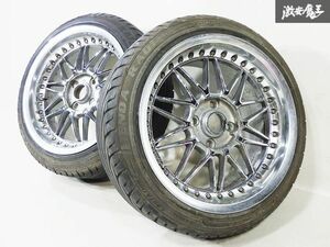 *WORK Work REZAXre Sachs 17 -inch 9J +35 4 hole 4H PCD114.3 mesh wheel 2 pcs set immediate payment Levin Trueno Silvia 180SX