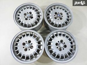 希少!! ●BMW Genuine E30 320i 3 Series 14 Inch 6J ＋35 4H 4穴 PCD100 Silverー Wheels 4本set 旧vehicle 当時物 即納