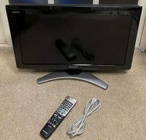 KB1423[ operation verification settled ]SHARP sharp liquid crystal color tv AQUOS Aquos LC-26E8 26V type 26 -inch 2011 year made B-CAS* remote control attaching used 