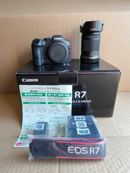 美品 Canon EOS R7 18-150レンズキット+EF-EOS R オマケいろいろ