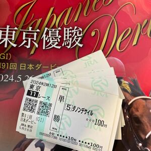 [2024.5.26 Japan Dubey ]. mileage 17 head all head single . horse ticket * victory da non tesa il *JRA Tokyo horse racing place Japan super .