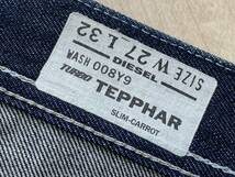 完売 DIESEL TURBO DENIM “TEPPHAR” 008Y9 SLIM-CARROT デニム パンツ 27 ディーゼル_画像9