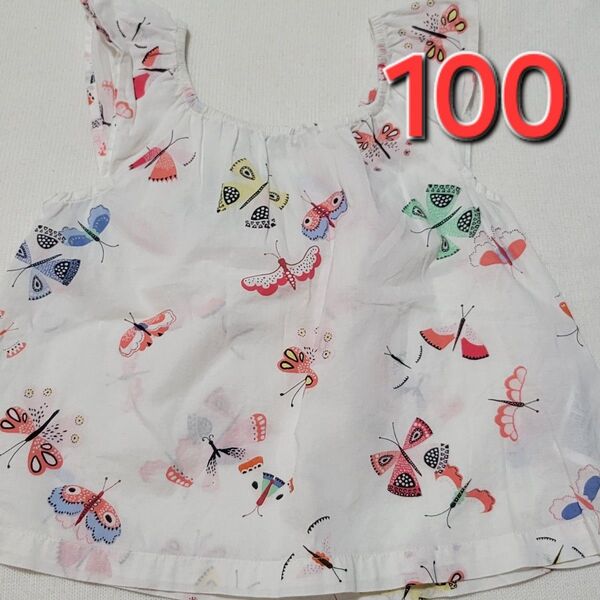 100cm☆H&Mのトップス 夏 袖なし ノースリーブ 女の子