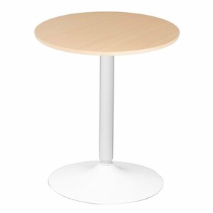 【新品】カフェテーブル 丸型 CT-F60R ナチュラル 白脚 幅60cm ダイニングテーブル 机