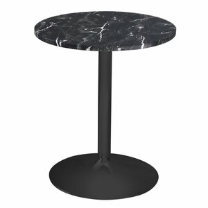【新品】カフェテーブル 丸型 CT-F60R ブラックマーブル 黒脚 幅60cm ダイニングテーブル 机