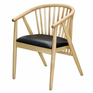 【新品】reve ダイニングチェア SC-13 ナチュラル 天然木 木製 椅子 木製椅子 ウィンザーチェア 肘付き モダン
