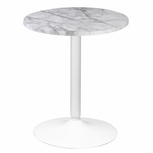 【新品】カフェテーブル 丸型 CT-F60R ホワイトマーブル 白脚 幅60cm ダイニングテーブル 机