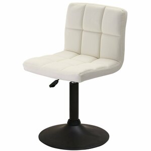 【新品】昇降式カウンターチェア 黒脚 ロータイプ WY-451-LS ホワイト 家具 椅子