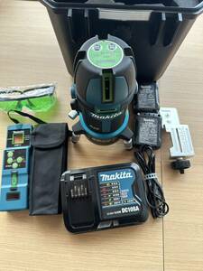 makita Makita rechargeable indoor / outdoors combined use ... vessel SK506GDN full line . tail 10.8V. light vessel case attaching green Laser Laser ... vessel 