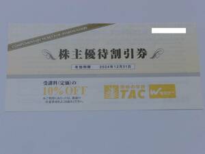 ＴＡＣ　株主優待割引券　１枚