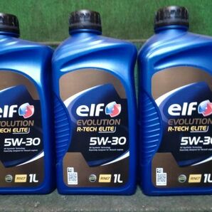 エルフ エボリューション アールテック エリート 5W-30 1L 3缶セット 計3L 全合成油