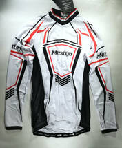 訳あり新品　Mersteyo サイクルジャージ　⑮　白赤 XLサイズ　上下セット サイクリングウェア　後ろポケットあり 自転車_画像1