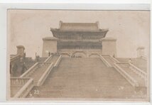 絵葉書　中国　南京　リアルフォト　楼閣　城門　４枚セット_画像4