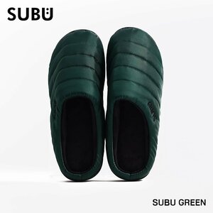 【2022年 発売】SUBU スブ サンダル Permanent Collection [サイズ0 (JP22-23.5)] グリーン（SB-161）/ スリッパ 外履き キャンプ アウトド