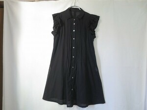 TRUNK HIROKO BIS black long height tunic size 40HIROKOKOSHINOHIROKOKOSHINO Hiroko Koshino Hiroko screw 