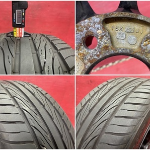 タイヤホイール4本 245/40R18 18×8.5J 50 114.3-5H YOKOHAMA ADVAN RACING RS アドバンレーシング GDB インプレッサ 外しの画像9