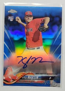 来日外国人 マーティン 2018 Topps Chrome Blue Refractor Auto 直筆サイン 150枚限定 西武