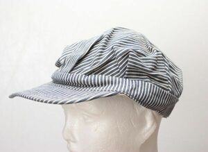 60’s デッドストック ヒッコリーストライプ UTILITY CAP ワークキャップ 表7 3/4