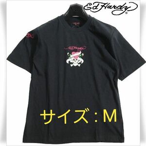 【新品】Ed Hardy③メンズ半袖 綿 天竺 Tシャツ(M)※2689※1120