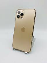 iPhone 11 Pro 256GB ゴールド/シムフリー/純正新品バッテリー100％/極薄ケースブルーライトカット保護フィルムおまけ多数 11p-040_画像1