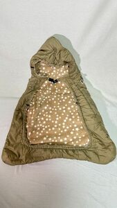  Miki House mikihouse protection against cold 4way Carry cape beige reversible 