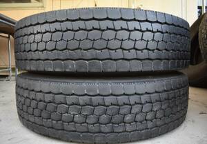 送料無料 11R22.5 BRIDGESTONE M888 2022 年製 2本set Remaining溝9mm～10mm