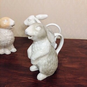 Felissimokraso Grey Rabbit Type Type Water Cooler Vase одиночные колеса кроличье кроличье ферриссимокурасоретро -антикварное винтажное винтаж