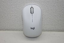 2個セット Logicool ロジクール M220 オフホワイト 3ボタン 左右対称 静音 サイレント 無線 ワイヤレス マウス 2点 まとめて 動作品_画像5