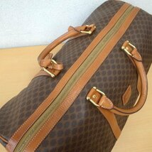 5169T 【本物保証】 CELINE セリーヌ　マカダム柄　ボストンバッグ　旅行バッグ　PVC×レザー　ブラウン_画像3