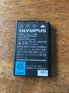 O-LI20B-1 OLYMPUS純正充電バッテリー　LI-20B(外装破裂)