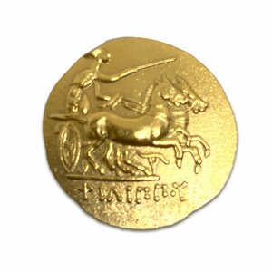 レプリカ アポロ神 戦車 古代ギリシャ 150BC 金貨 硬貨 コイン アンティーク キーホルダーペンダントお守り G16