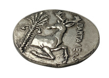 レプリカ 蜂 ハチ 鹿 エフェソス 椰子の木 古代ギリシャ 銀貨 硬貨 コイン 350BC アンティーク キーホルダーペンダントお守りなどに G45_画像3