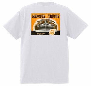 アドバタイジング マーキュリー 1282 白 Ｔシャツ 1946 1947 1948 レッドスレッド ホットロッドローライダー ロカビリー ボム