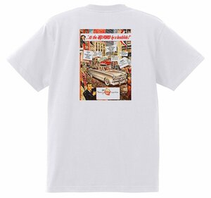 アドバタイジング フォード 1066 白 Ｔシャツ 1949 ビクトリア クレストライナー シューボックス f1 ホットロッド ロカビリー