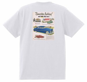 アドバタイジング マーキュリー 1269 白 Ｔシャツ 1950 1949 レッドスレッド ホットロッドローライダー ロカビリー モナーク