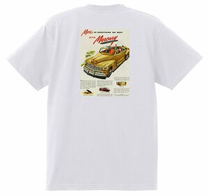 アドバタイジング マーキュリー 1279 白 Ｔシャツ 1946 1947 1948 レッドスレッド ホットロッドローライダー ロカビリー ボム