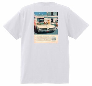 アドバタイジング ポンティアック Ｔシャツ 429 白 1961 グランプリ テンペスト ルマン ボンネビル カタリナ ホットロッドローライダー