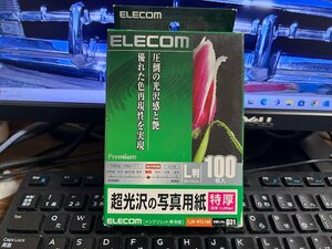 かなり古い エレコム elecom 超光沢の写真用紙 特厚 L判 ８９ｘ１２７ｍｍ　１００枚入　(関)