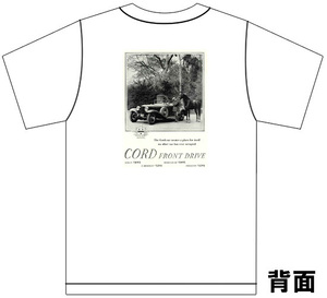 アドバタイジング コード 3211 白 Ｔシャツ 1931 1930 アメ車 cord ホットロッド クラシックカー ビンテージ アドバタイズメント