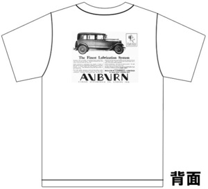 アドバタイジング オーバーン 3193 白 Ｔシャツ 1929 1928 1927 オーバン アメ車 ホットロッド アドバタイズメント auburn