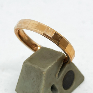 シンプルな タングステンリング 指輪 ミラーカット カッパー 8 細身 ( 13号 ) 新品