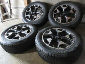 冬用+Genuineset!! Subaru XV Forester 後期 Genuine (BP/日本製/ENKEI MAT) (17x7+55 5H/100) バリ溝(Bridgestone DM-V3) 225/60R17 !! 