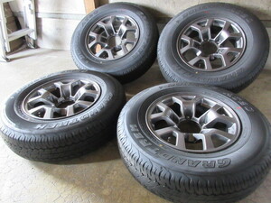 新車外しset!! スズキ ジムニー シエラ 純正 (GM) (15x5,5+5 5H/139,7) バリ溝(DUNLOP GRANDTREK AT20/2023年製) 195/80R15 格安売切り!! 