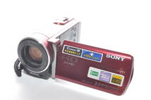 ★極上美品★SONY ソニー HANDYCAM HDR-CX170 レッド 元箱 #A195_画像3