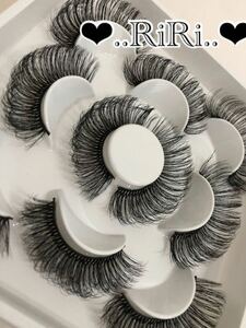  Karl a little over . soft volume 3d eyelashes extensions 5 pair wool quality soft mink 