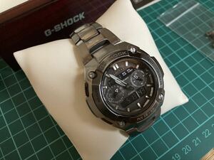 稼動品 CASIO G-SHOCK MR-G 7600D-1BJF 電波ソーラー アナデジ チタン MRG ミスターG カシオ 