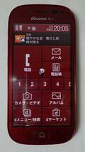 らくらくスマートフォン3 F-06F レッド 富士通 docomo 利用制限○ 白ロム_画像2