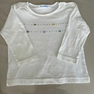 訳あり　ファミリア 長袖Tシャツ カットソー 長袖カットソー ロンT 80